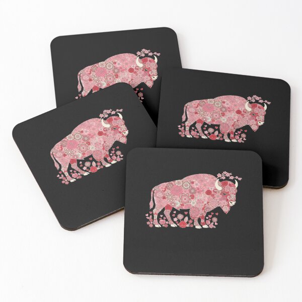 Item preview, Floral Buffalo Native American Bison Lover designed and sold by CORJIDOG-ART.