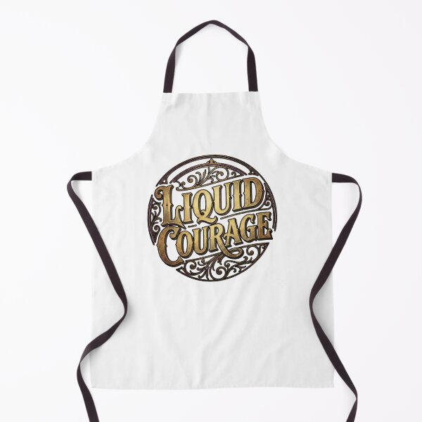 Item preview, Liquid Courage Vintage Gold Typography Speakeasy Bar Sign designed and sold by OneLineBar.