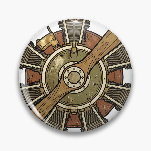Item preview, Vintage Propeller Aircraft Engine designed and sold by pictranoosa.