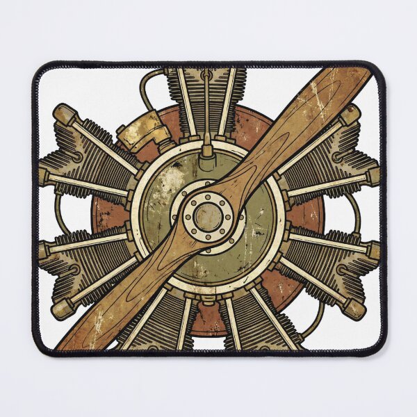 Item preview, Vintage Propeller Aircraft Engine designed and sold by pictranoosa.