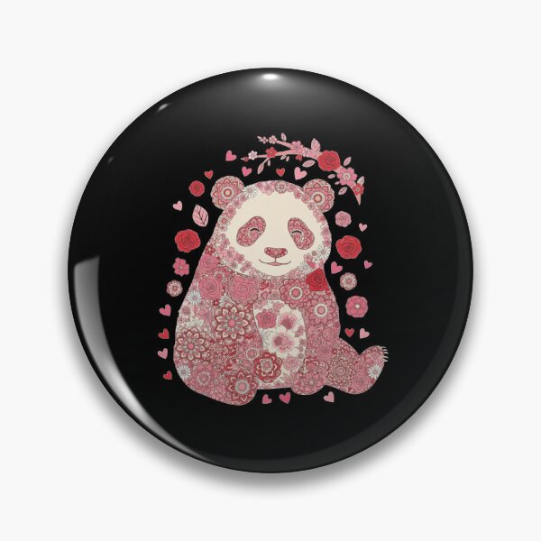 Item preview, Panda Love Floral Cute Animal Lover Gift designed and sold by CORJIDOG-ART.