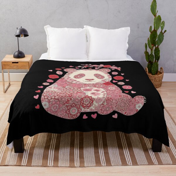 Item preview, Panda Love Floral Cute Animal Lover Gift designed and sold by CORJIDOG-ART.