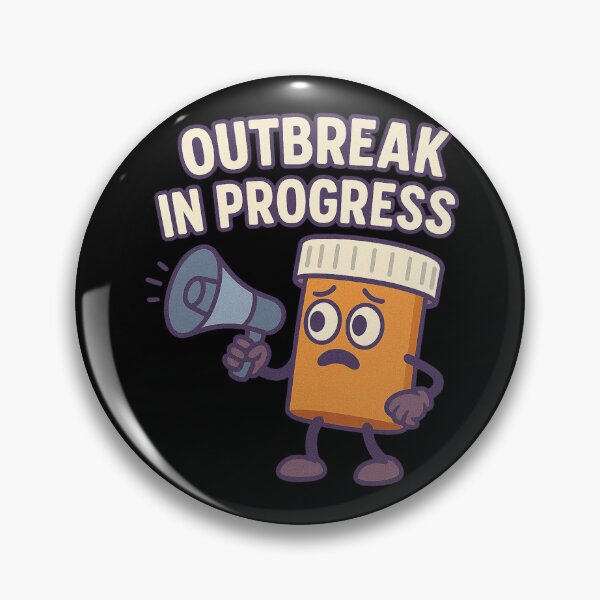 Item preview, Outbreak In Progress Funny Science Design designed and sold by Virelo.