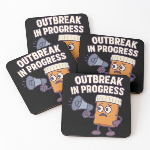 Item preview, Outbreak In Progress Funny Science Design designed and sold by Virelo.