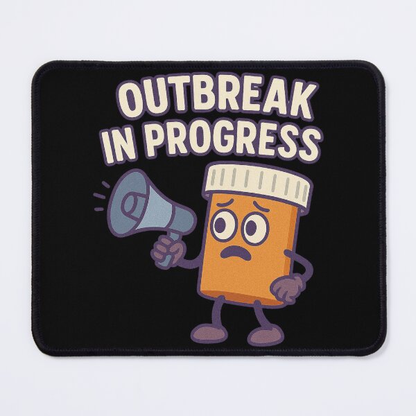 Item preview, Outbreak In Progress Funny Science Design designed and sold by Virelo.