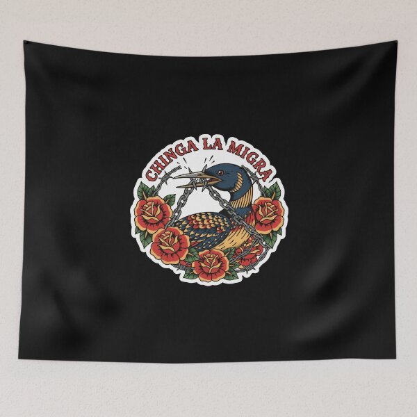 Item preview, Chinga La Migra - Rebel loon - Migrant Rights Protest designed and sold by The Grumpy Pet Club.