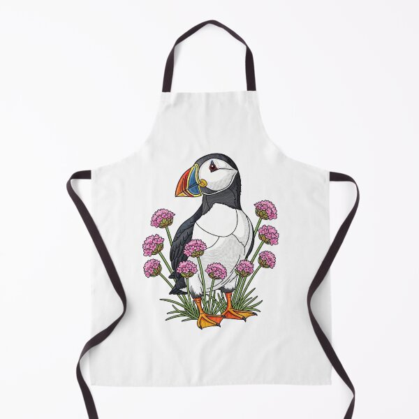 Item preview, Colorful Atlantic Puffin in Spring Flowers designed and sold by TeeARTHY.