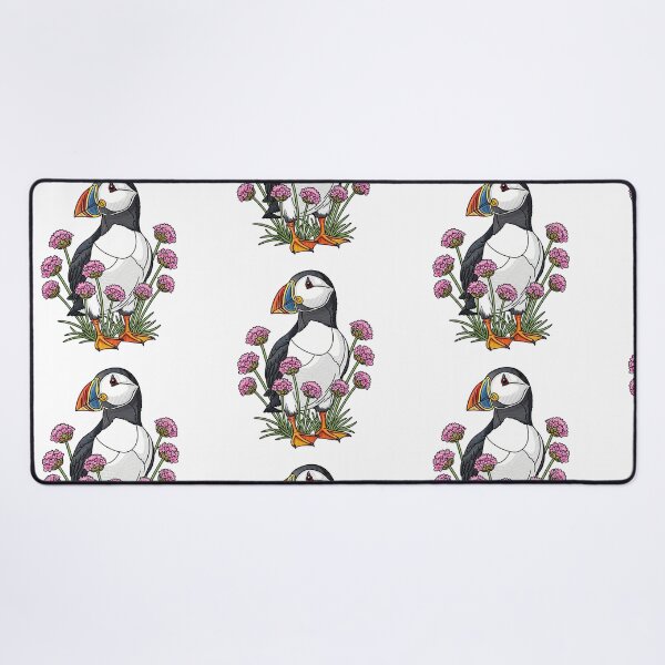 Item preview, Colorful Atlantic Puffin in Spring Flowers designed and sold by TeeARTHY.