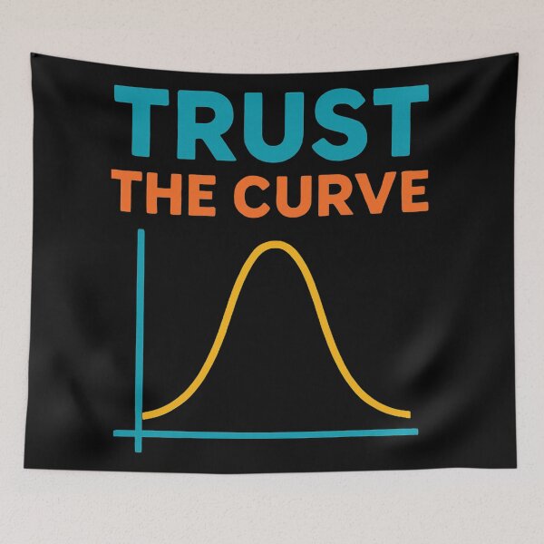Item preview, Trust The Curve Funny Science And Data Design designed and sold by Virelo.