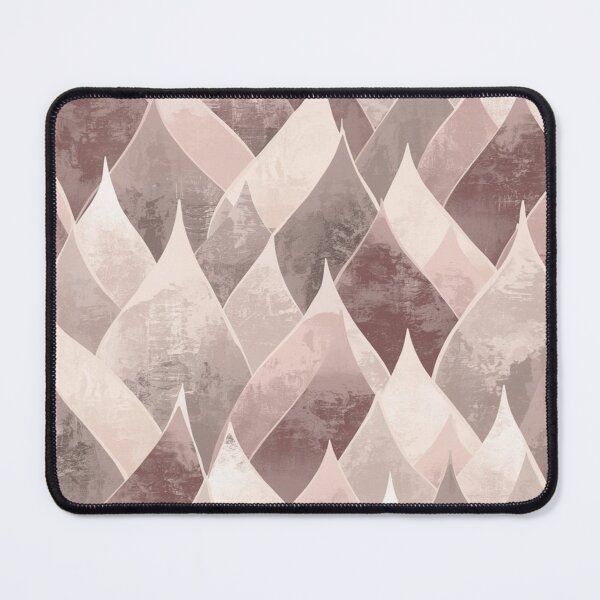 Item preview, Abstract Gothic Wave Pattern in Pale Stone and Mauve designed and sold by mari0n980.