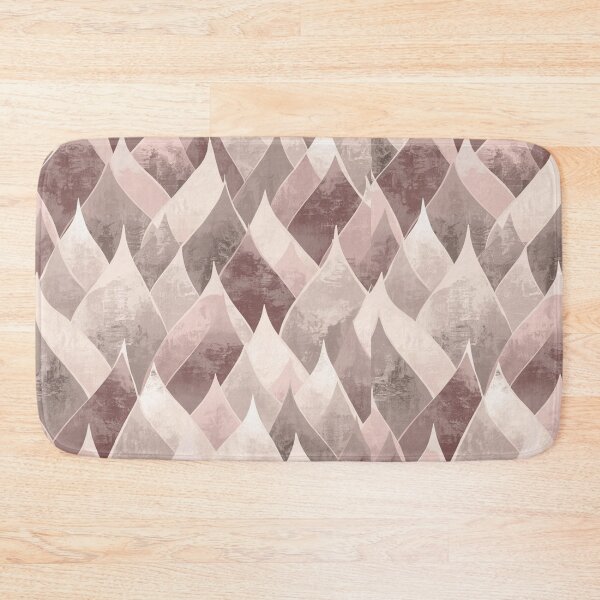 Item preview, Abstract Gothic Wave Pattern in Pale Stone and Mauve designed and sold by mari0n980.