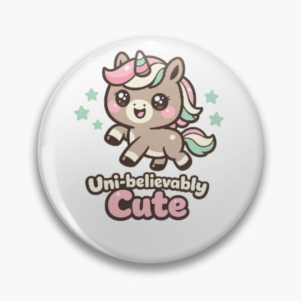Item preview, Uni-believably Cute Kawaii Unicorn – Pastel Chubby Unicorn Cartoon designed and sold by RonBear-Designs.