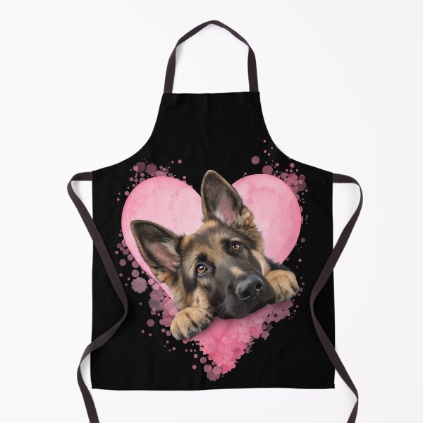 Item preview, German Shepherd with Heart Dog Love Illustration designed and sold by PLisasPets.
