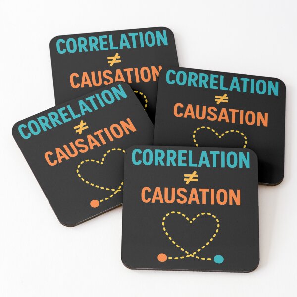 Item preview, Correlation Not Causation Funny Science Design designed and sold by Virelo.