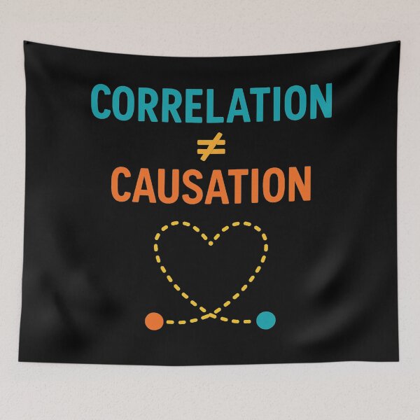 Item preview, Correlation Not Causation Funny Science Design designed and sold by Virelo.