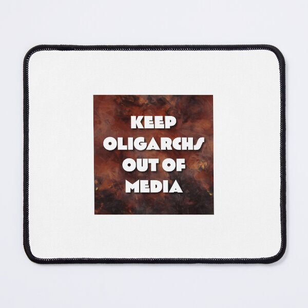 Item preview, Keep Oligarchs Out of Media – Free Press Protest Sticker designed and sold by joshferatu.