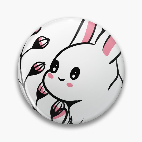 Item preview, Adorable Kawaii Bunny with Spring Pussy Willow Branch designed and sold by LYAN-STORE.