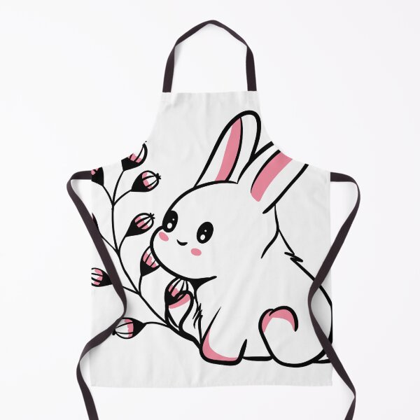 Item preview, Adorable Kawaii Bunny with Spring Pussy Willow Branch designed and sold by LYAN-STORE.