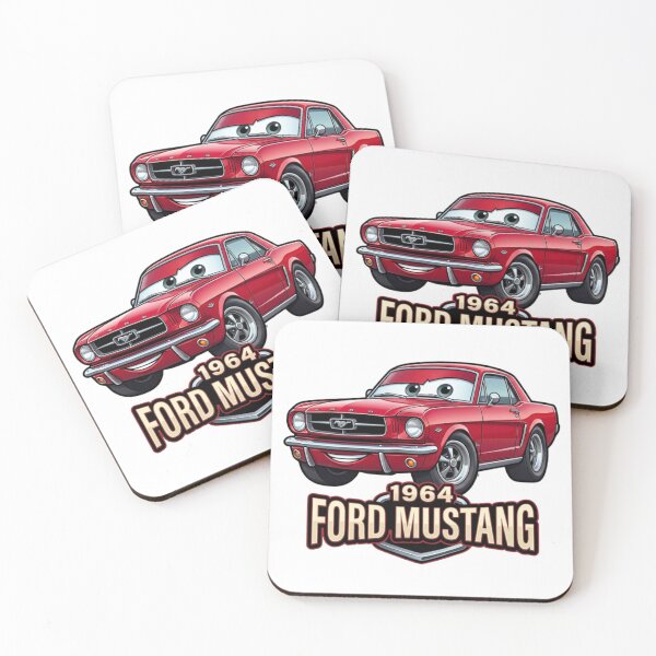 Item preview, Cute 1964 Ford Mustang Retro Mascot Graphic Tee designed and sold by Zippy Creation.