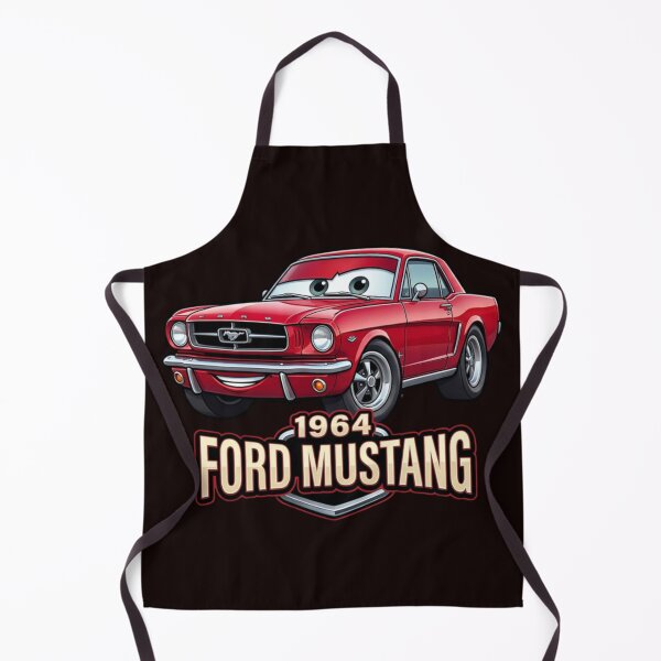 Item preview, Cute 1964 Ford Mustang Retro Mascot Graphic Tee designed and sold by Zippy Creation.