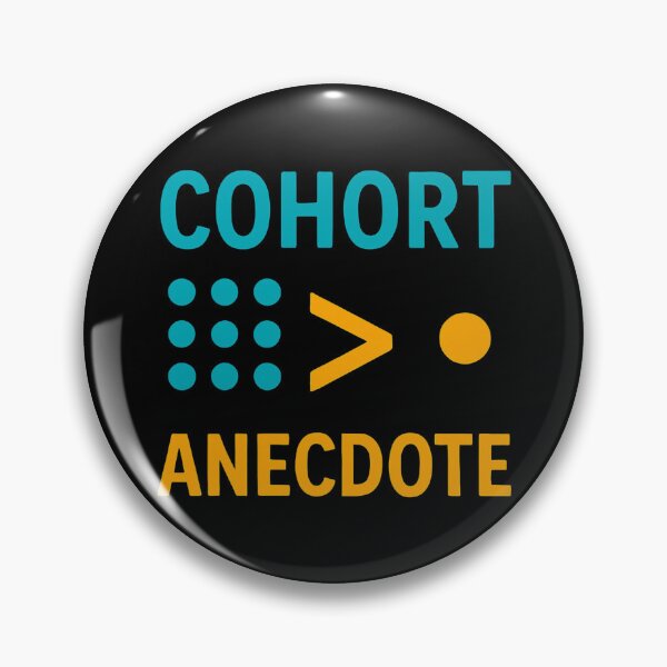 Item preview, Cohort Greater Than Anecdote Funny Science Quote designed and sold by Virelo.