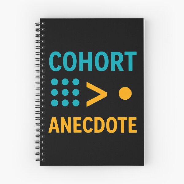 Item preview, Cohort Greater Than Anecdote Funny Science Quote designed and sold by Virelo.