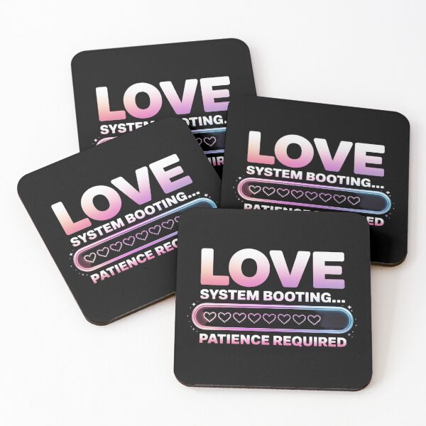 Item preview, Love System Booting...Patience Required.  Cute Techy Valentine Humor Quote designed and sold by Aarvya Fashion Club ( A.F.C ).