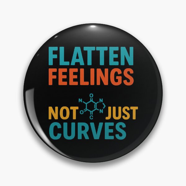 Item preview, Flatten Feelings Not Just Curves World Health Day designed and sold by Virelo.