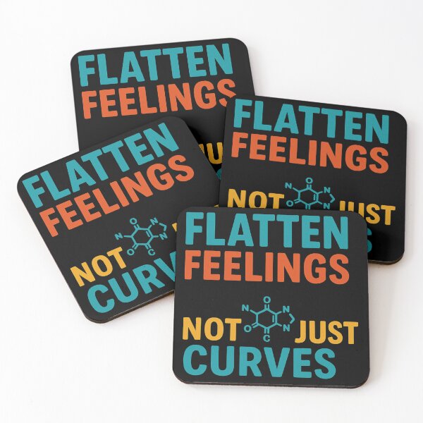 Item preview, Flatten Feelings Not Just Curves World Health Day designed and sold by Virelo.