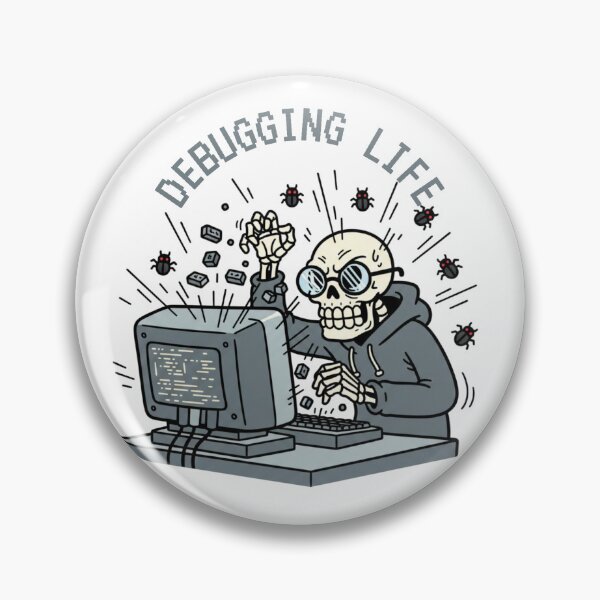 Item preview, It's Not A Bug - Angry Skeleton Programmer designed and sold by STARLIGHTS.