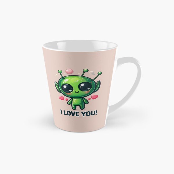 Item preview, I Love You, Cute Alien Girl Valentine designed and sold by FriskyLemur.