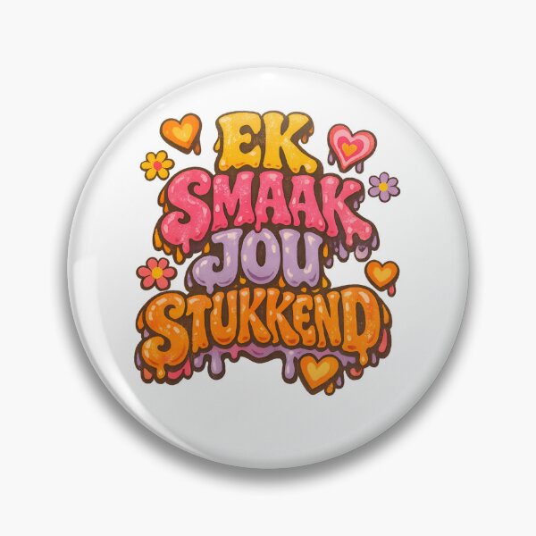 Item preview, Ek Smaak Jou Stukkend Retro Groovy Afrikaans Valentine designed and sold by MukuMint.