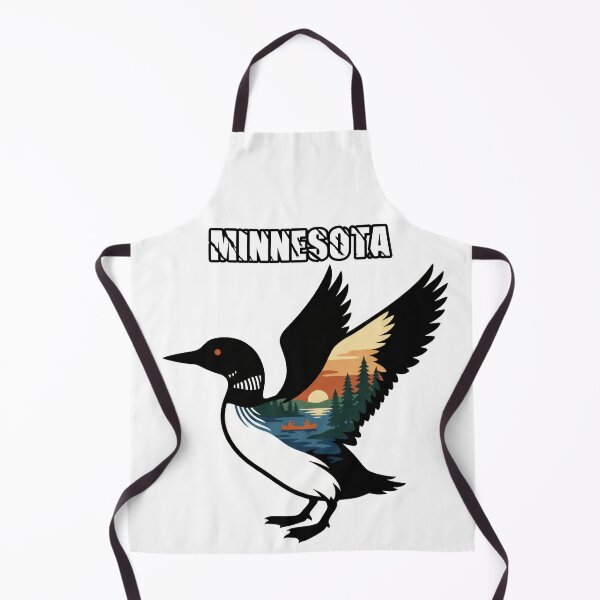 Item preview, Minnesota Rebel Loon Double Exposure - Sunset Canoe & Lake Silhouette Art designed and sold by The Grumpy Pet Club.