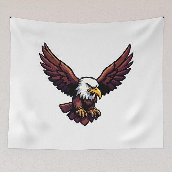 Item preview, Fierce Bald Eagle – Powerful Flying Eagle Mascot Design designed and sold by Kavya Art.