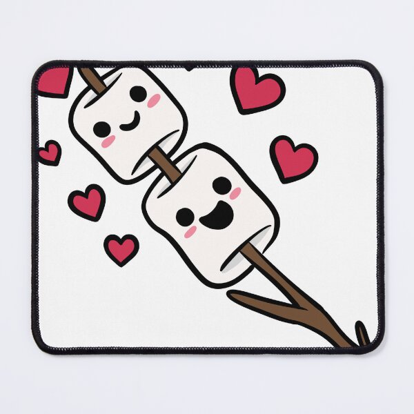 Item preview, Cute Kawaii Marshmallows on a Stick - Sweet Love Hearts designed and sold by LYAN-STORE.