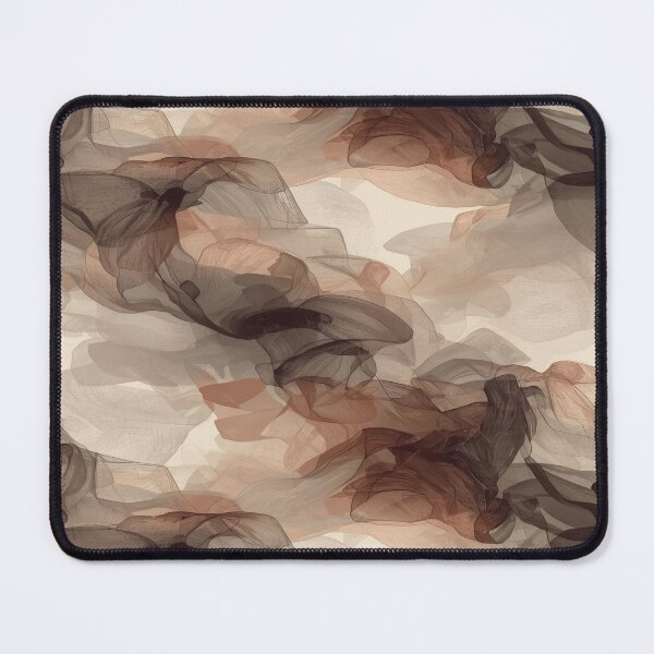 Item preview, Abstract Veil of Shadows Pattern in Pastel Ash and Taupe designed and sold by mari0n980.