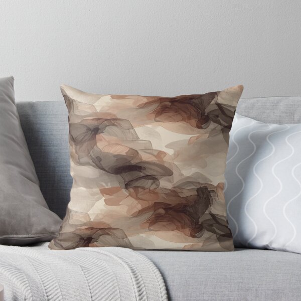 Item preview, Abstract Veil of Shadows Pattern in Pastel Ash and Taupe designed and sold by mari0n980.