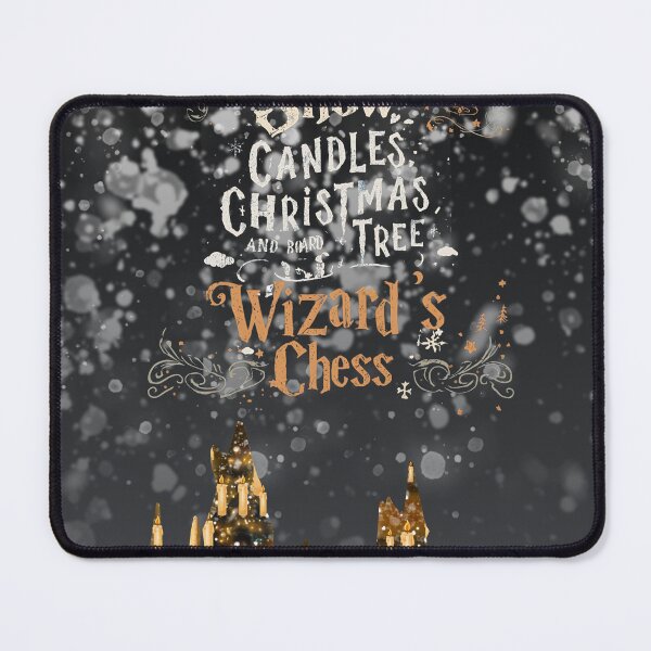 Item preview, Magical Winter Wizard Chess — Cozy Snowy Castle Scene designed and sold by inallusha.