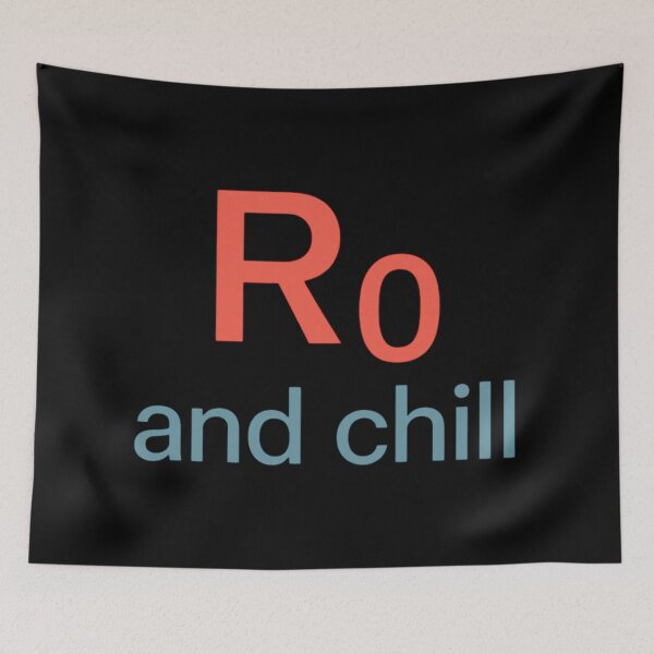 Item preview, R0 and Chill Funny Epidemiology Science Design designed and sold by Virelo.