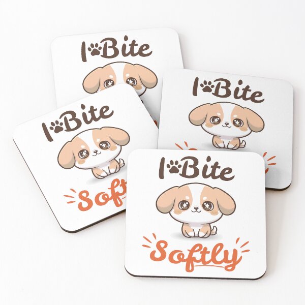 Item preview, I Bite Softly | Cute Funny Puppy designed and sold by TeeTrendz_Hub.