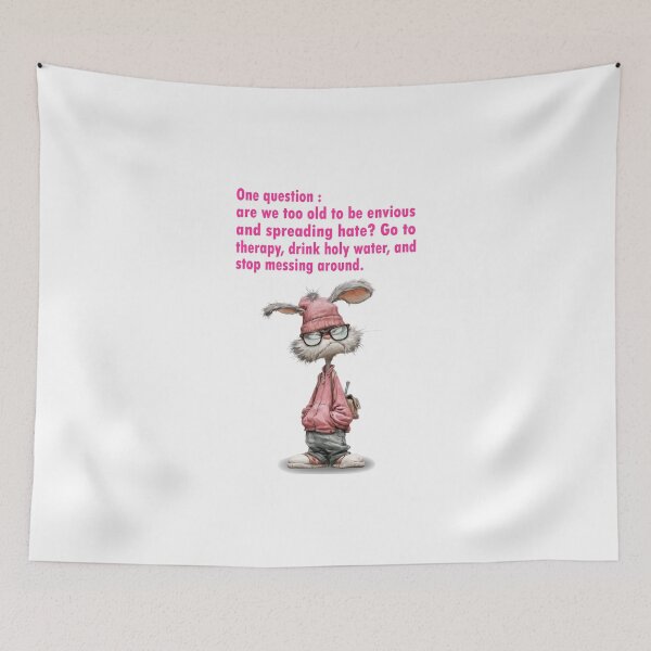 Item preview, pink rabbit designed and sold by GraphicStyleX.