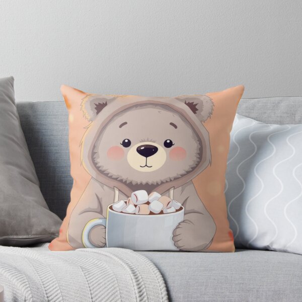 Item preview, Cute Bear Drinking Hot Chocolate T-Shirt | Cozy Fall Aesthetic Tee designed and sold by ArmaanArts.
