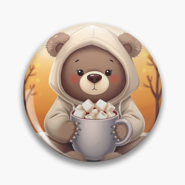 Item preview, Adorable Bear with Hot Cocoa T-Shirt | Cozy Autumn Animal Graphic Tee designed and sold by ArmaanArts.