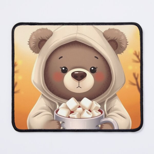 Item preview, Adorable Bear with Hot Cocoa T-Shirt | Cozy Autumn Animal Graphic Tee designed and sold by ArmaanArts.