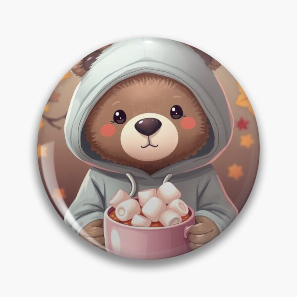 Item preview, Cute Cozy Bear Hoodie T-Shirt | Autumn Hot Chocolate Bear Illustration Tee designed and sold by ArmaanArts.