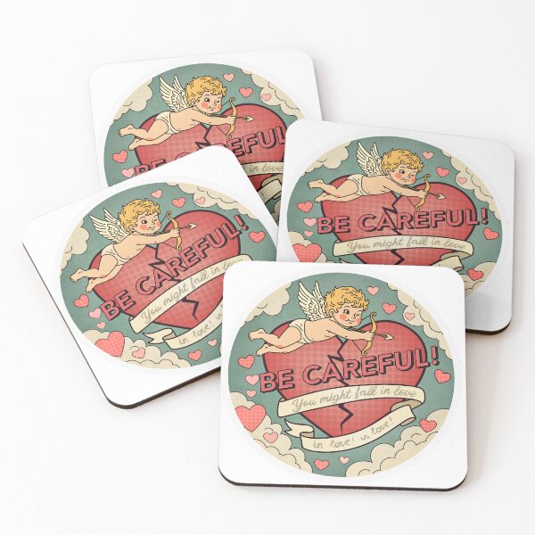 Item preview, Be Careful – Retro Love Warning Design designed and sold by tviyluv.