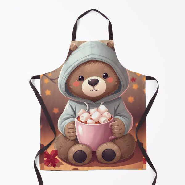 Item preview, Cute Cozy Bear Hoodie T-Shirt | Autumn Hot Chocolate Bear Illustration Tee designed and sold by ArmaanArts.