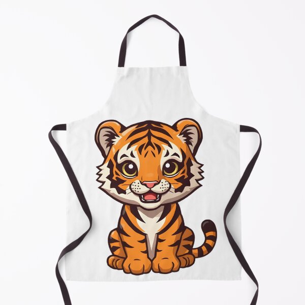 Item preview, Kawaii Tiger Cartoon Sticker designed and sold by Teewave-Ashish.