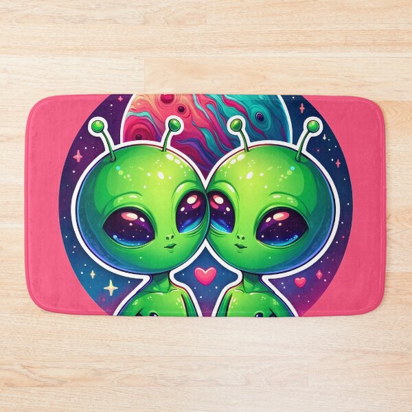 Item preview, Galactic Love - Cute Exoplanet Alien Lovers designed and sold by FriskyLemur.