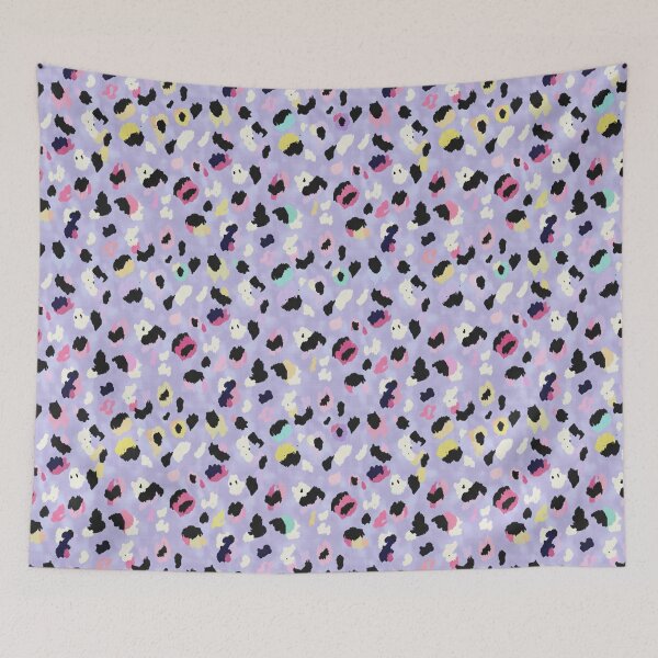 Item preview, LEOPARD Rainbow Lavender Purple Pattern designed and sold by S-M-P-A.